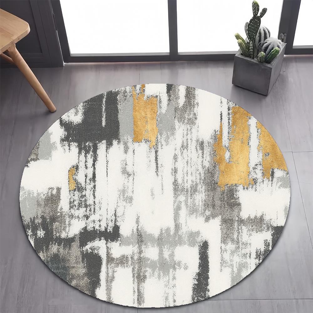 26 Style New Bohemian Abstract Modern Art Geometry Art Round Carpet Rug for Bedroom Living Room Decoration,pet Decor Floor Mat