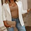 Spring and Summer Ladies's Jacket Casual Solid Color Long-sleeved Ladies's Suit Jacket