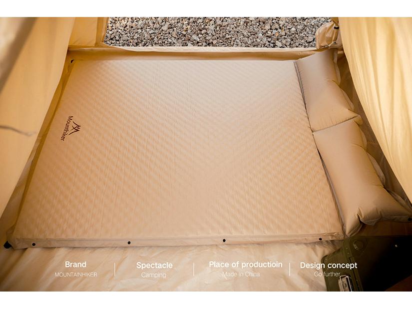 Mountain Guest Terra Inflatable Camping Mat with Pillow - Moisture-Proof Air Nozzle Sleeping Pad