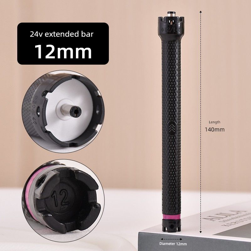 Single-Hole Extended Hot Ironing Rod 24V Ultra-Long 14cm Digital Ironing Rod for Digital Hair Perm Machine and Hot Ironing Machine 24V 14cm Extended Single Hole Bar 12#