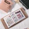 PU Leather Mini Photo Album Pocket Scrapbook Retro Photo Book  Student