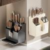 Plastic Integrated Cutlery Holder Wall Mounted Cutter Holder Tableware Organizer for Storing