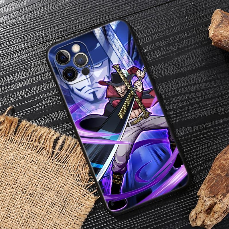 Mihawk Zoro Anime One Pieces Funda For Iphone 17 Case For iPhone 16 15 11 12 13 Mini 17 Pro Max 16 Plus 17E 16E Air Soft Cover