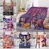 K-Pop Demon Hunters Blanket Hot Anime Flannel Blanket Fan Gift Suitable for Home Leisure Camping Travel Multifunctional Blanket