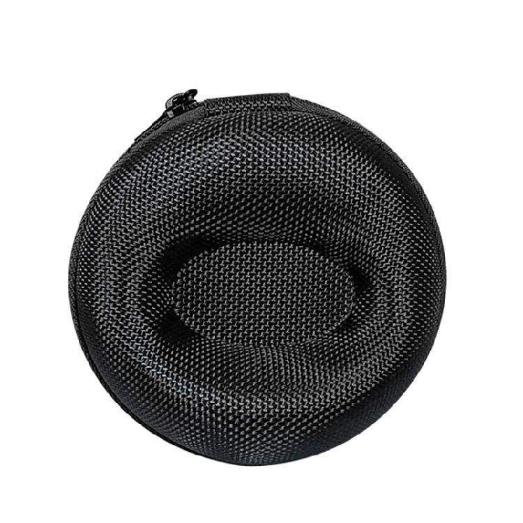 

Travel Single Watch for Case Waterproof Cushioned Round Portable Zipper Storage чорний