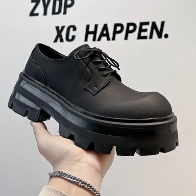 Δερμάτινα παπούτσια ανδρικά casual business φόρεμα αύξησης ύψους ματ μεγάλο κεφάλι παπούτσια derby υψηλής ποιότητας βρετανικά παπούτσια γάμου 8234-A