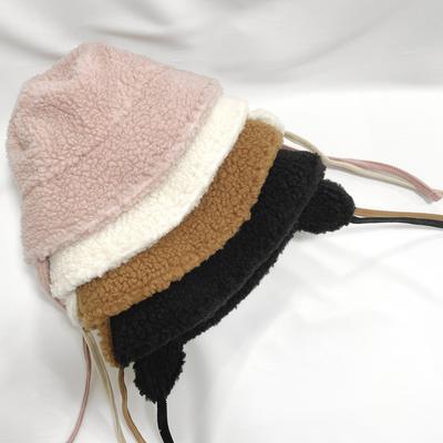 Damen Täglicher Fleece Ohrenklappen Bucket Hut