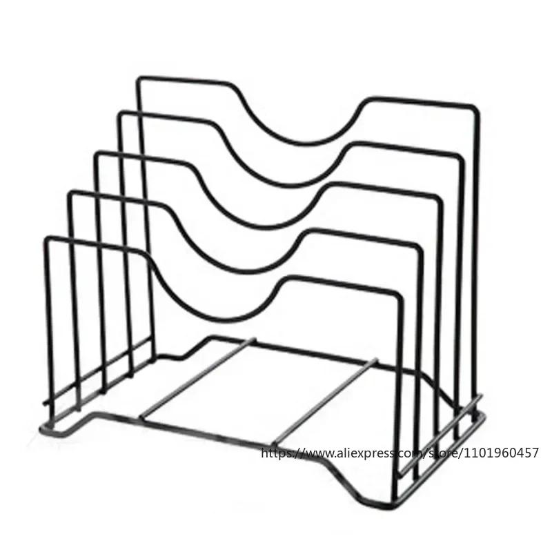Kitchen Storage Rack Chopping Board Pot Lid Holder Table Top Storage Shelf Kitchen Accessories Organizer Dish Drying Rack
