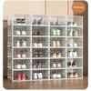 Shoe Box Organizer, Clear Stackable Plastic Storage for Sneakers, Dust-Proof Design To Keep Shoes Visible & Protected