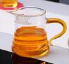 High Borosilicate Glass Crescent Gong Dao Bei with Pointed Spout and Filter Hole - Heat-Resistant Tea Separator Cup