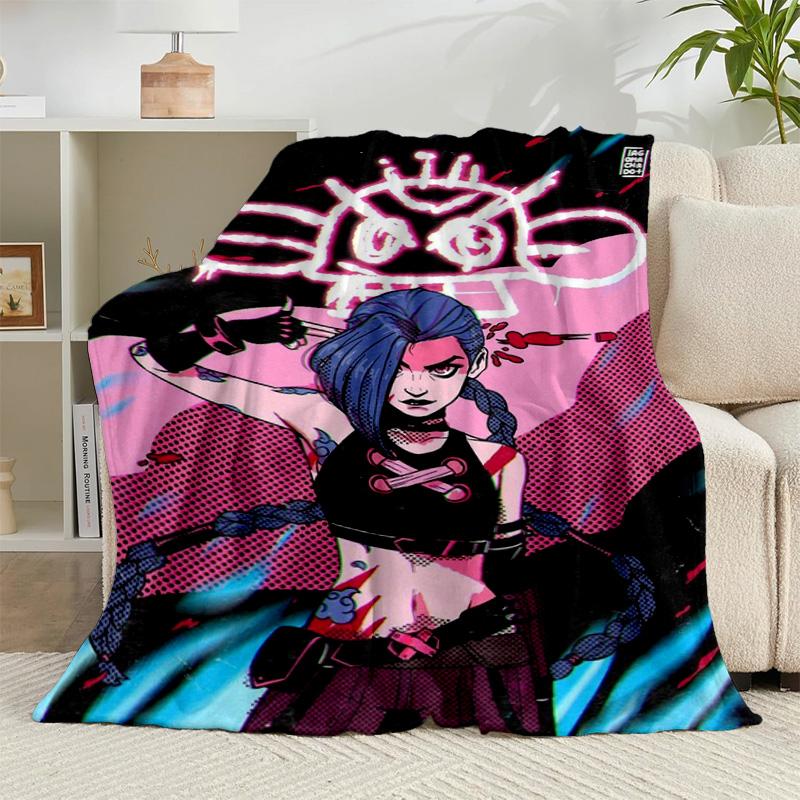 1PC Fantasy Warrior Jing Flannel Blanket Gift, Suitable for Both Men And Women, Soft Ideal for Beds And Sofa, Birthday Or Christmas Gift