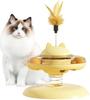 Cat Treat Dispenser Non-Slip Base Ball Track Slow Feeder Interactive Food Dispenser for All Cat Sizes Activity Boredom Relief Balanced Diet
