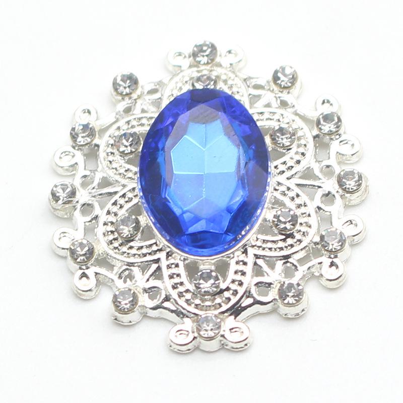 DIY Gift Box: Small 25x26mm Alloy Snap Button, Flat Bottom Rhinestone & Acrylic Rhinestone Button Accessories