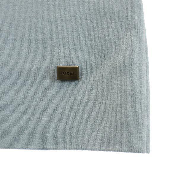 FOXEY No Sleeve Cut 38 Blue X Gray Women Used