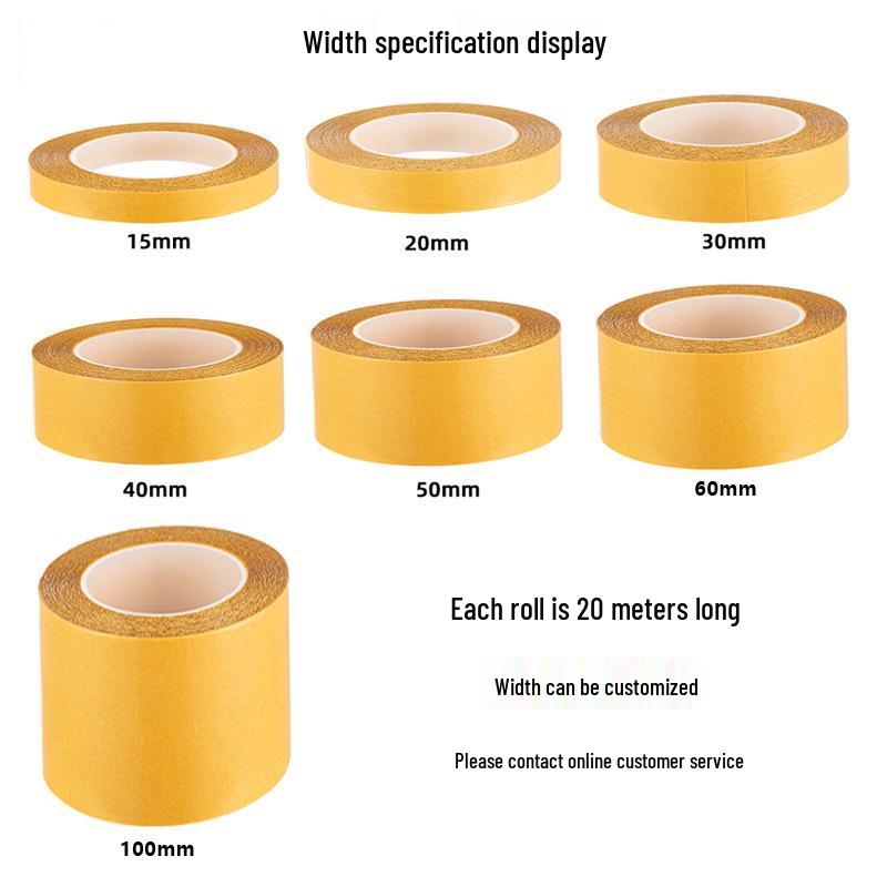 High-Strength, No-Trace Transparent Mesh Fabric Double-Sided Carpet Tape