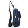 Menn Leather Sling Bag Casual Chest Bag Pack Crossbody Bag Sling Ryggsekk Reise Skulder Ryggsekk