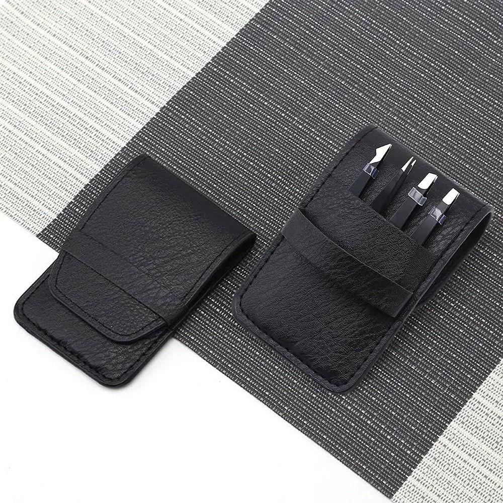 4Pcs/Set Premium Stainless Steel Precision Tweezers Beauty Brow Grooming Tool Set  Eyebrow Grooming