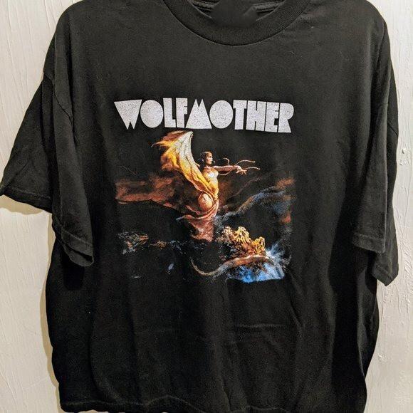 Wolfmother  Band Black Color Cotton Shirt All Size Gift Funny BT699 Unisex T-Shirt L