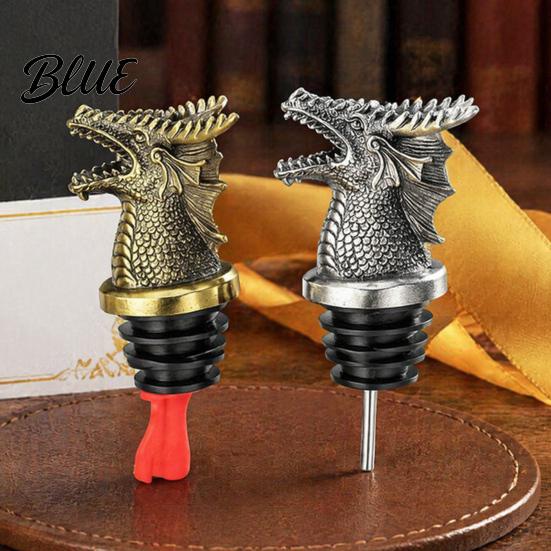 Bar Accessories for Wine Lovers Dragon Head Pourer And Stopper Resin Spout Liquor Champagne Bottle Sealer Bottles Reusable Preservation Whiskey