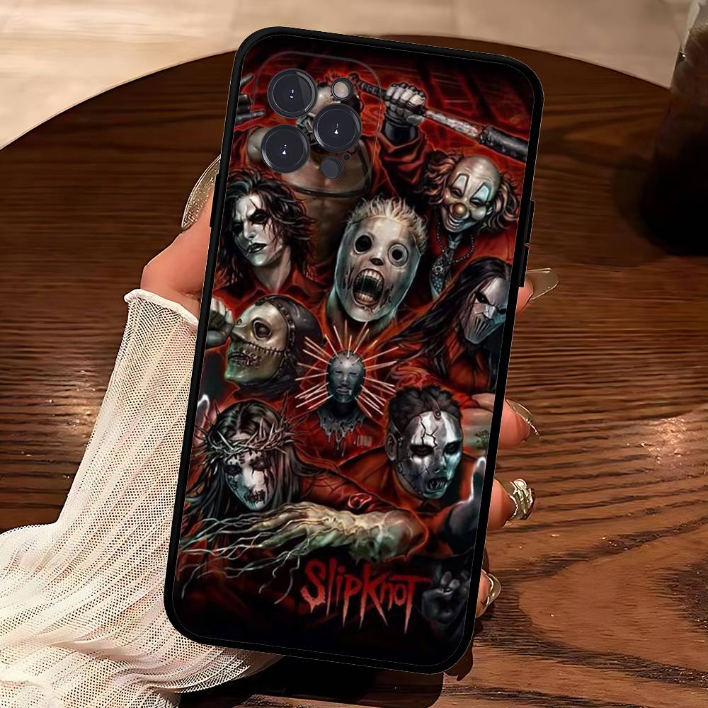 

Slipknot Band Phone Case For IPhone 17 Air 16 15 14 Plus 13 12 Mini 11 Pro Max Black Cover iPhone 16e