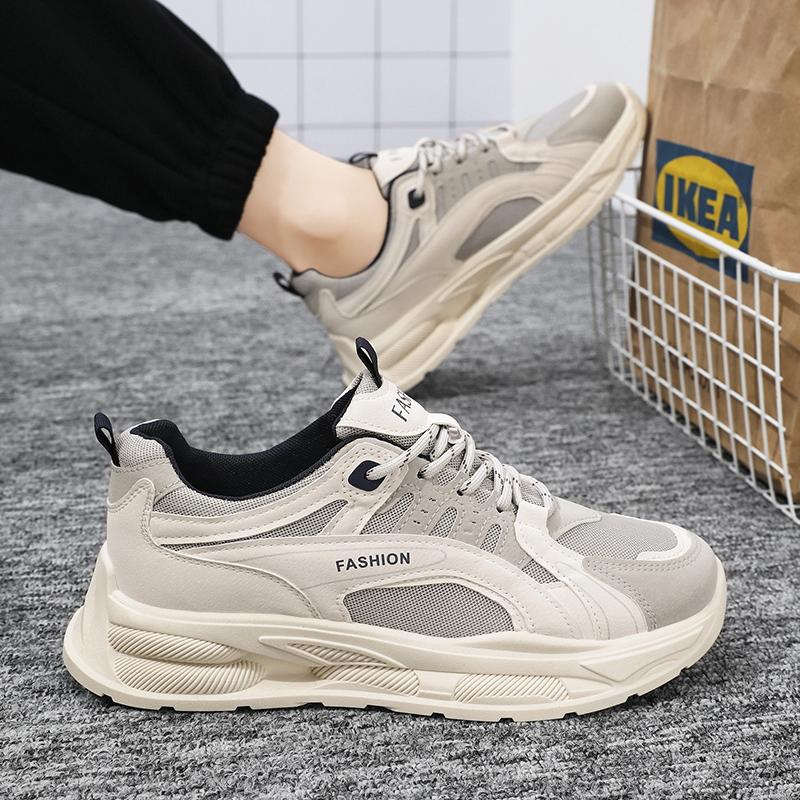 Fashion Casual Sports Trendy Student 2025 Summer Men's Shoes New Breathable Mesh Shoes Men Trend All Match Platform Sneakers Casual