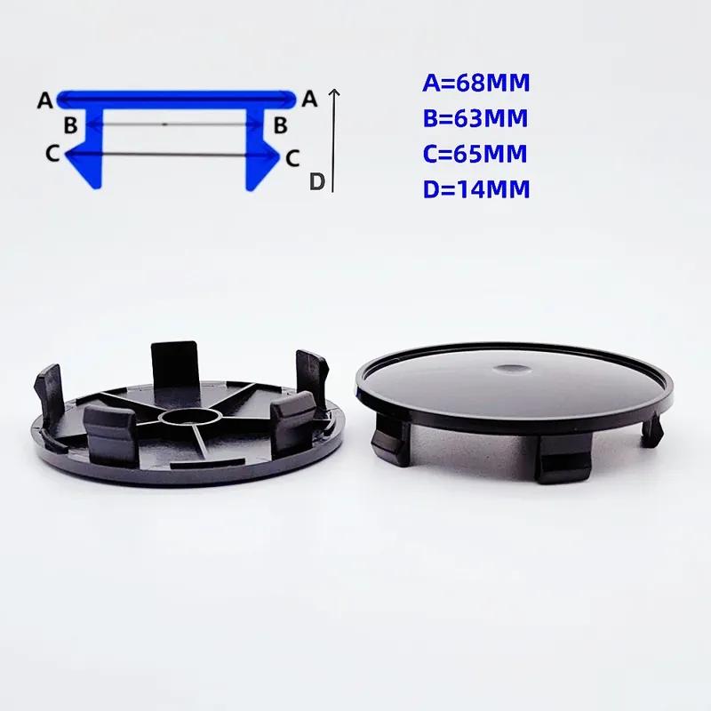 4 STuks/partij 60MM 68MM VOSSEN Embleem Logo Auto Wielnaafdoppen Wielnaafdop Decoratie Auto Styling Velg Naafkap