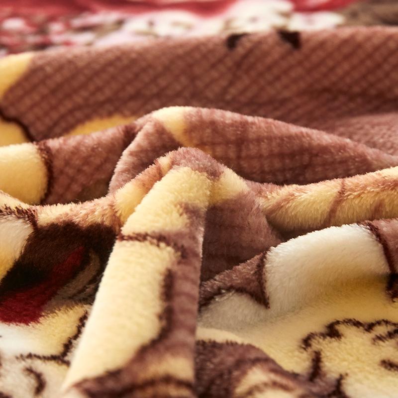 Elegant Flower Flannel Blanket Botanical Floral Printed Bed Blankets Super Soft Plush Throw Blanket for Home Sofa Couch Travel