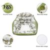 Inflatable Water Chair Pool Lounge with Cup Holder, Tropical Leaf Print Blow-up Float Holder Sofa for Adults, Swimming Party Beach Lake Essentials