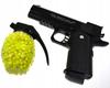 Metalowy Pistolet Na Kulki Plastikowe Colt + Granat Kul Gratis Replika