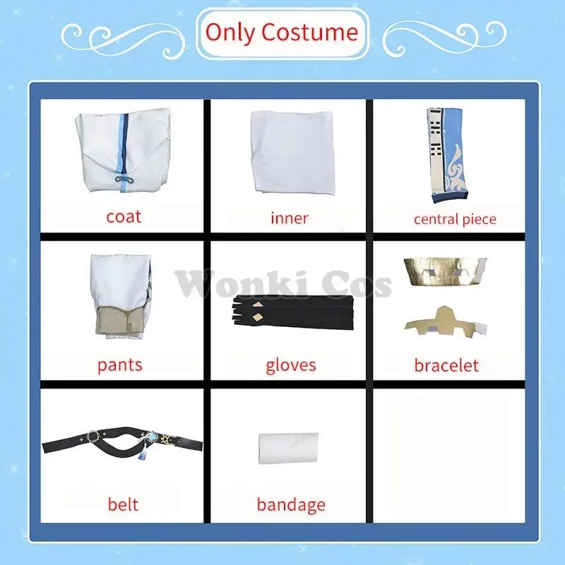 Chongyun Cosplay Costume Wig Gameimpact Liyue Chong Yun Cosplay Costumes For Men Boy Outfits Costumes Full Set