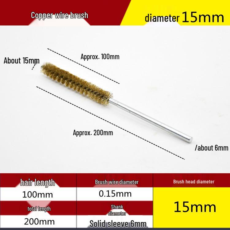 Electric Drill Stainless Steel Pipe Brush with Extended Handle for Polishing, Grinding, Deburring, and Rust Removal