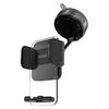 Car smartphone holder with suction cup for dashboard - black
