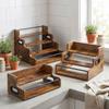 Houten likeurfles displayrek Afneembaar Rustiek Keuken kruidenrek Stabiel Retro Stijl Wijnflesrek Home Bar