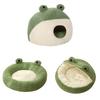 Soft Cat Bed Deep Sleeping Bed Dog Cat Winter House Frog Shape Enclosed Pet Tent for Kitten Puppy Sleeping Supplies