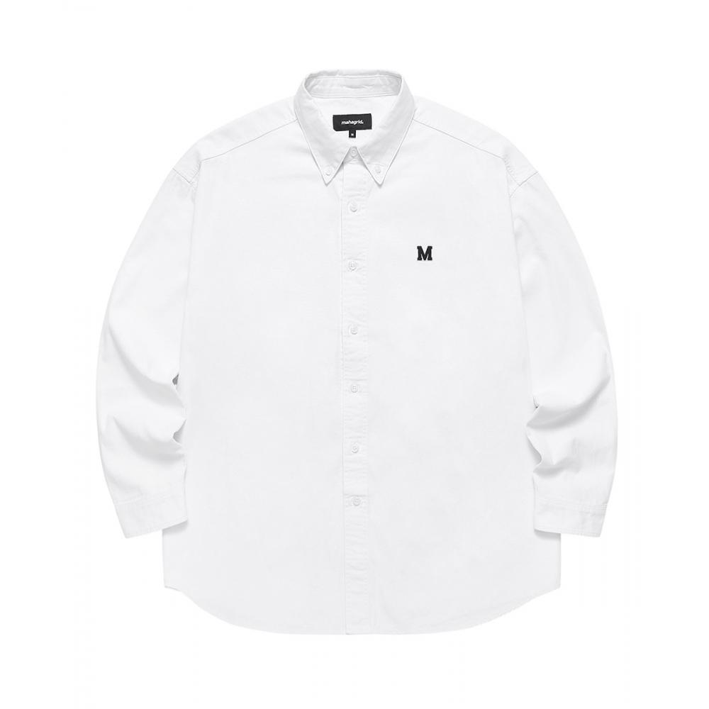 

РУБАШКА OXFORD С ЛОГОТИПОМ MAHAGRID БЕЛАЯMG2BFMW300A