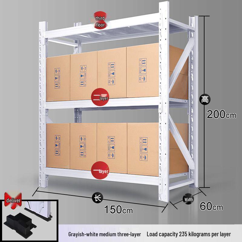 Multilayer Iron Cargo & Display Shelves for Storage
