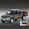 Miniatures 1/32 Toyota Hilux Off Road Pickup Truck Alloy Diecast Model Sound & Light Pull Back Toy Birthday Present for Children