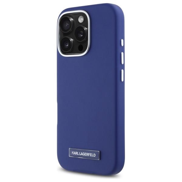 Karl Lagerfeld Klhmp16Xpgmsrpb Iphone 16 Pro Max 6.9 Niebieski/Blue Hardcase Fw Metal Plate Magsafe