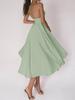 Multi-Color European & American Women's Sexy Swing Evening Dress with Spaghetti Straps
