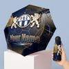 FC Zürich Manual Five Fold 8 Rib Umbrella Support Custom Text, Lightweight Travel Umbrella