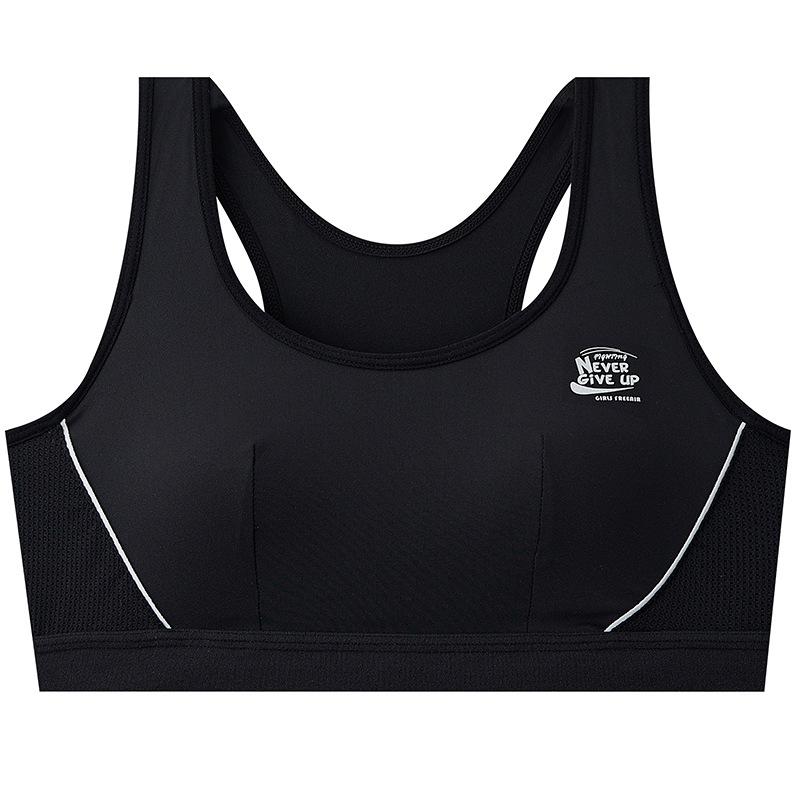 

Less bras, shockproof running, students, developmental vest, junior high school students, older children, quick drying xxxl code: 95a ( 65-75kg ) чорний
