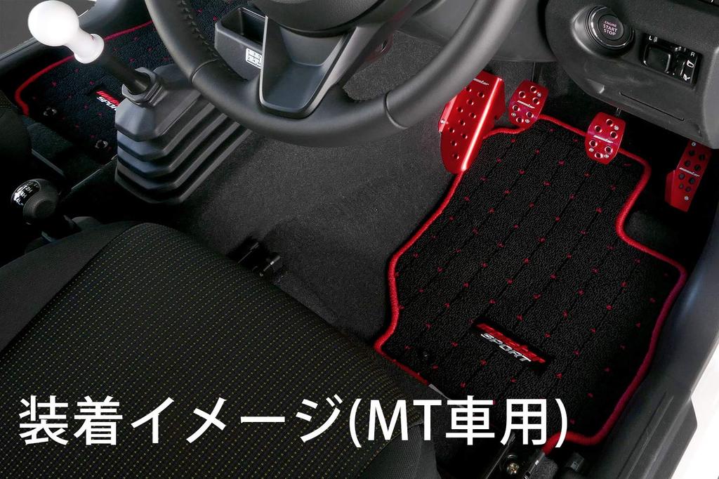 MONSTER SPORT Tapetes para Jimny Jimny Sierra Automático Preto x [JB64W] / [JB74W] Transmissão, Vermelho, 894550-5500M