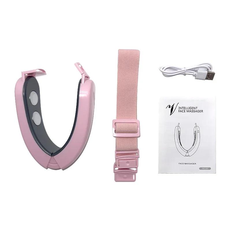 Facial V Lifting Vibration Massager Therapy Facial Lifting Device Double Chin V Face Shaped Cheek Lift Anti-Wrinkle Skin Care
