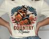 Vintage Country Music Guitar T-Shirt: Cowgirl Graphic Tee