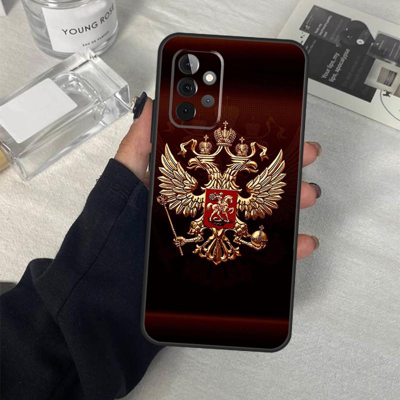 

Russia Flag national emblem Case For Samsung Galaxy A56 A36 A16 A33 A13 A23 A52 A32 A12 A54 A34 A14 A53 A15 A35 A55 A17 Samsung A32 5G