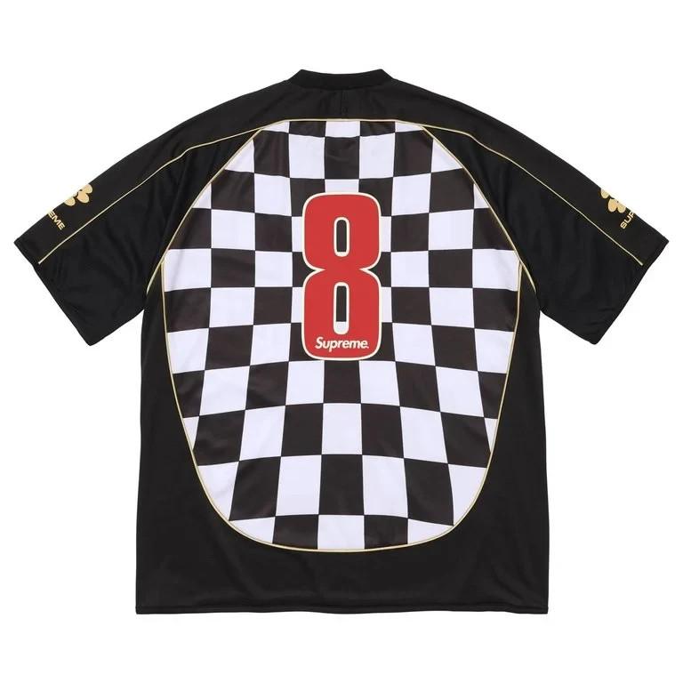 Supreme Checkerboard Soccer Jersey Black
