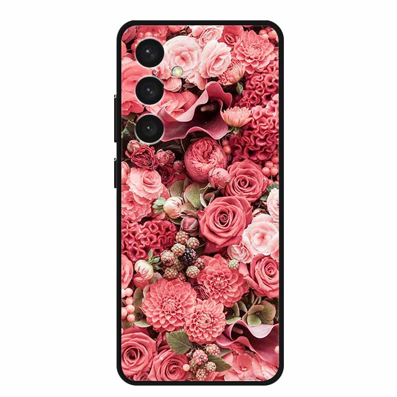 

Case For Samsung Galaxy S24 S25 Plus M55 C55 A55 A16 Phone Case S 25 S 24 Plus Bag Fashion Marble Black Silicone Soft Back Cover Galaxy M55 C55