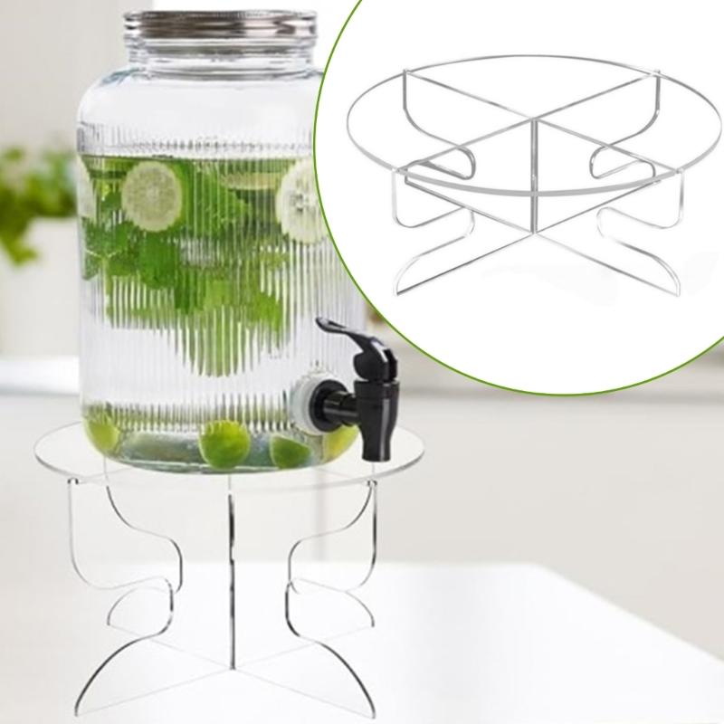 Clear Drink Dispenser Holder for Containers Outdoor Parties and Kitchens