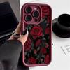 Gorgeous Raindrop Rose Pattern Phone Case For Samsung Galaxy S25 S24 S23 S22 S21 S20 Plus Ultra FE A15 A35 A54 A55 Soft Cover
