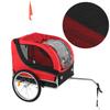 Pet Bike Trailer Smoothly Rolling Safety Bicycle Cart for Camping Hiking Walking Cycling